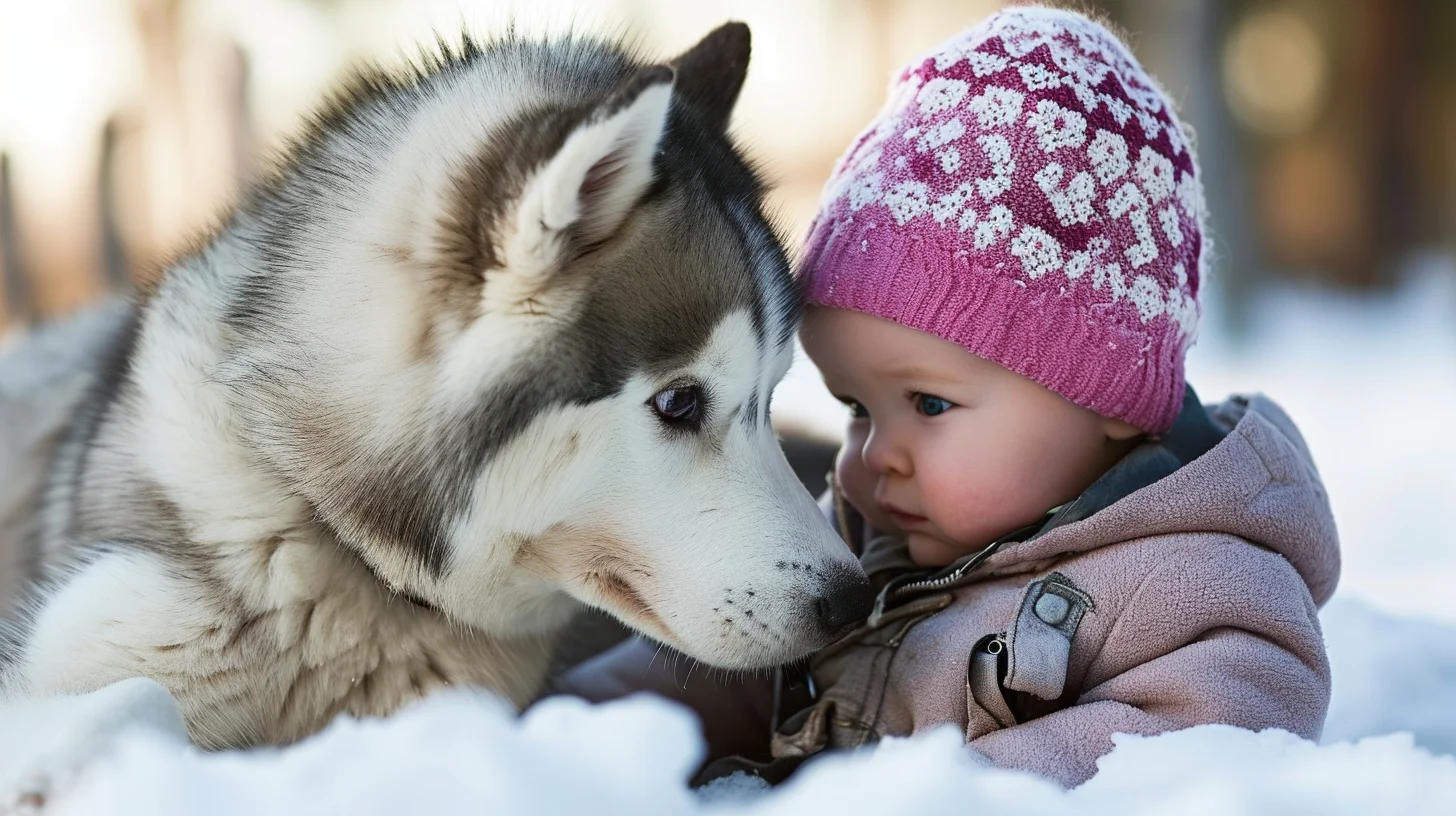 Are Huskies Dangerous to Babies?