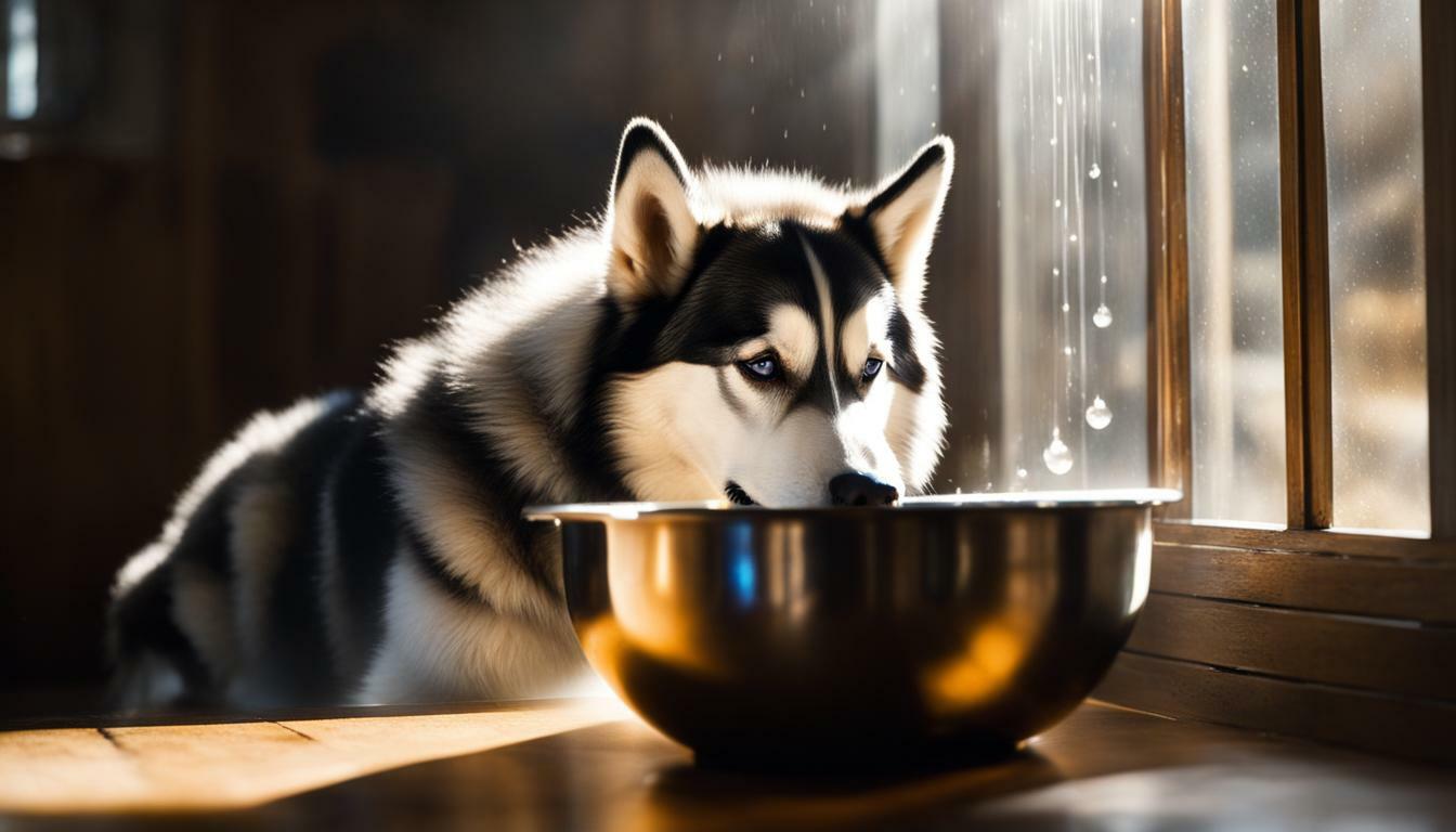 do huskies drink a lot of water